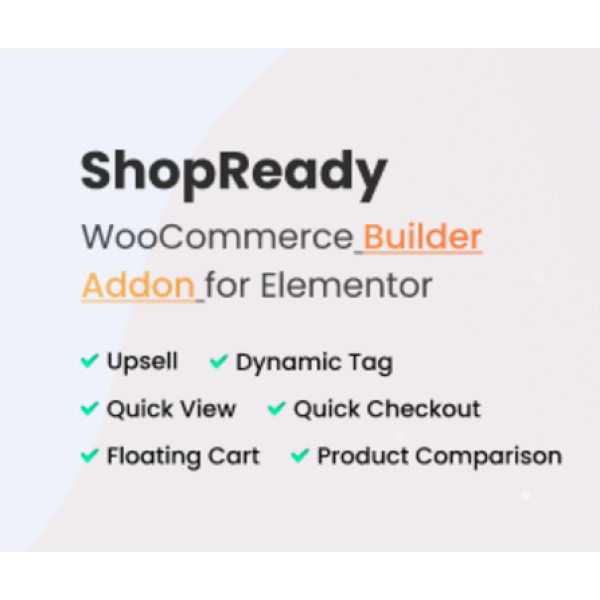 Shopready – Elementor addons for WooCommerce Page Builder